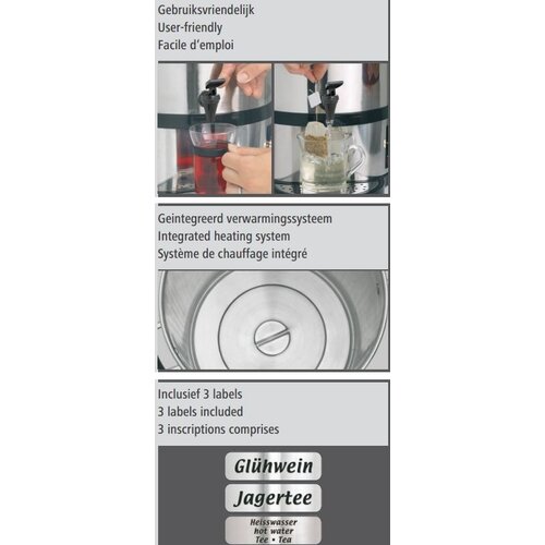 Bartscher Marmite à Vin Chaud | 20 Litres | Ø265-610(h)mm