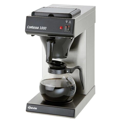 Bartscher Machine à Café Contessa 1000 | Inox | 1,8 Litres | 215x385x460(h)mm