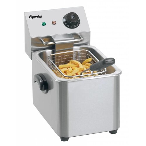 Bartscher Friteuse Électrique Pro | 4 Litres | 2kW/230V | Panier Inclus | 220x400x315(h)mm