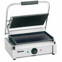 Grill De Contact Électrique 'Panini' - Rainurée/Lisse - 2200W - 410x370x200(h)mm