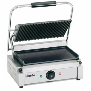 Bartscher Grill De Contact Électrique 'Panini' - Rainurée/Lisse - 2200W - 410x370x200(h)mm Bartscher Grill De Contact Électrique 'Panini' - Rainurée/Lisse - 2200W - 410x370x200(h)mm