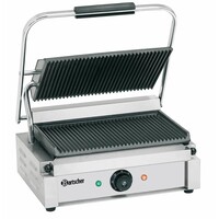 Grill De Contact Électrique 'Panini' - Rainurée/Rainurée - 2200W - 410x370x200(h)mm