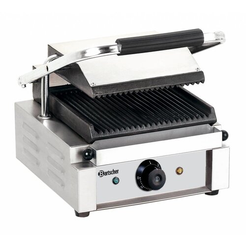 Bartscher Grill De Contact Électrique | Rainurée | 1800W | 290x370x200(h)mm