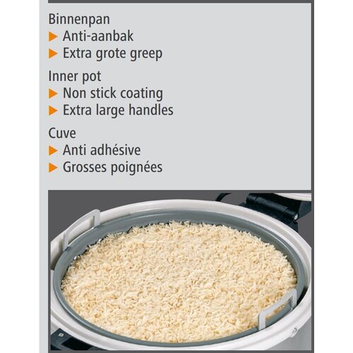 Bartscher Chauffe-Riz Inox | Anneau Chauffant | 8,5kg De Riz Non Cuit | Ø395-372(h)mm