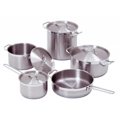 Bartscher Set De 9 Casseroles Divers Inox Avec Couvercles
