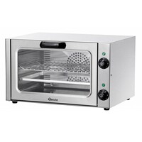 Four à Convection Inox Mini | 2,5kW/230V | Plaque et grille | 530x495x320(h)mm