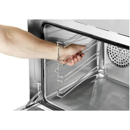 Bartscher Four à Convection AT120 | Grill Et Vapeur | 2 Moteurs | 2,67kW | 4 Plaques Inclus | 597x618x570(h)mm