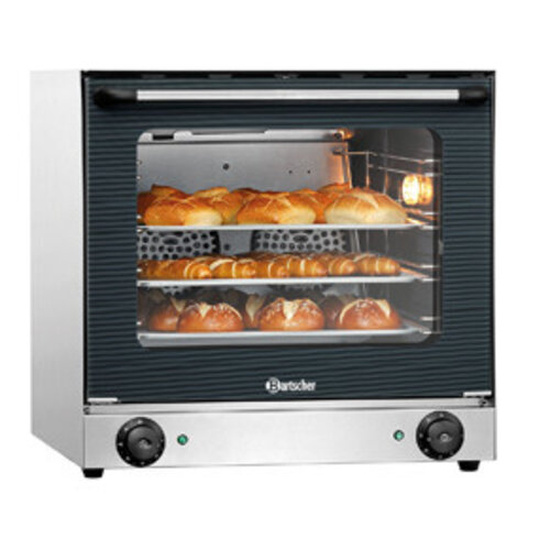 Bartscher Four à Convection AT90 | 2 Moteurs | 2,67kW | 4 Plaques Inclus | 595x615x570(h)mm