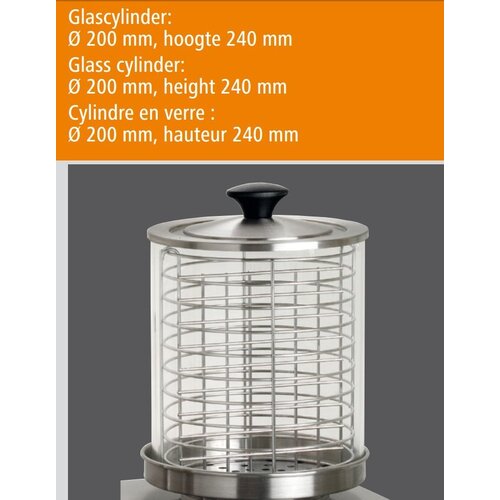 Bartscher Machine à Hot-Dogs Inox - Avec 4 Plots Chauffés - 960W - 500x285x390(h)mm