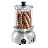 Appareil Hot-Dogs Inox Rond - 800W - Ø200x240(h)mm