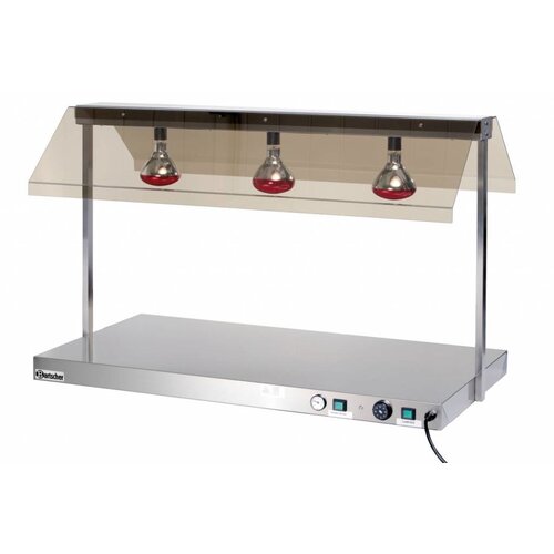 Bartscher Planche à Trancher Inox + 3 Lampes Chauffantes - 1,35kW - 1270x650x800(h)mm Bartscher Planche à Trancher Inox + 3 Lampes Chauffantes - 1,35kW - 1270x650x800(h)mm