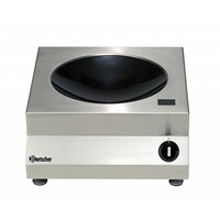 Wok à Induction Inox | 3kW/230V | 400x455x180(h)mm