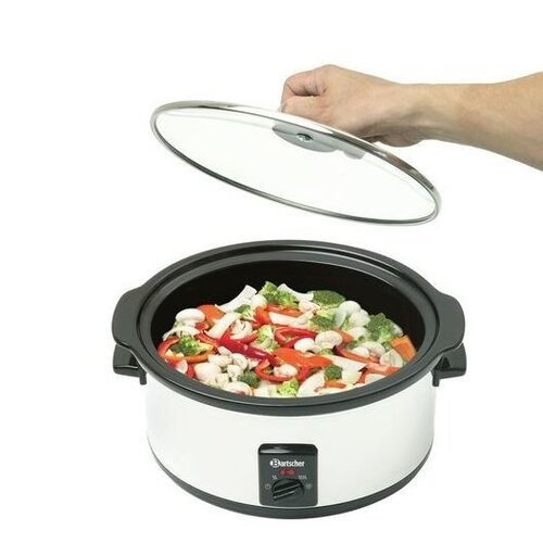 Bartscher Chauffe-Mets Ovale - Aluminium - Récipient En Céramique - 6,5L - 419x295x253(h)mm Bartscher Chauffe-Mets Ovale - Aluminium - Récipient En Céramique - 6,5L - 419x295x253(h)mm