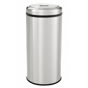 Bartscher Poubelle Inox Pour La Restauration - à Couvercle Basculant - 50 Litres -750(h)mm