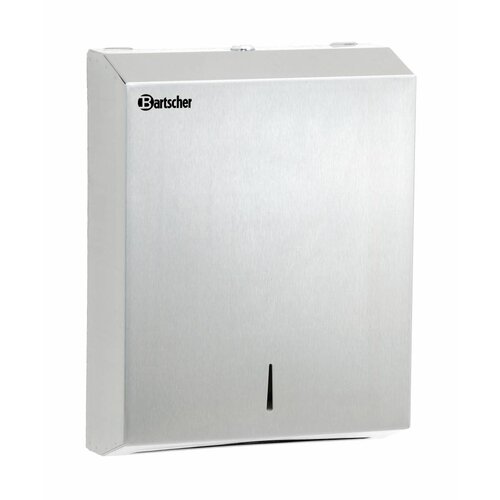 Bartscher Distributeur Serviettes Inox Brossé - Pour Fixation Murale - 285x100x370(h)mm