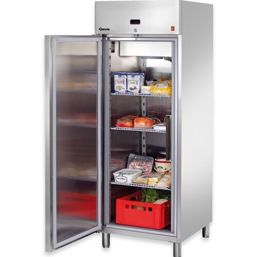 Bartscher Réfrigérateur Ventilé Inox | 3x GN2/1 | Fermant à Clé | 710x810x2010(h)mm