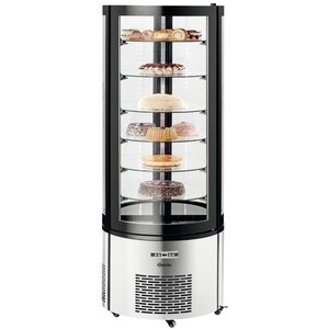 Bartscher Vitrine de Gâteau Réfrigérée | 400 Litres | Eclairage LED | Ø680-1750(h)mm