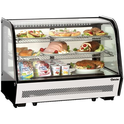Bartscher Vitrine Réfrigérée Noire | 2 Ventilateurs | Éclairage LED | 160 Litres | 885x575x685(h)mm Bartscher Vitrine Réfrigérée Noire | 2 Ventilateurs | Éclairage LED | 160 Litres | 885x575x685(h)mm