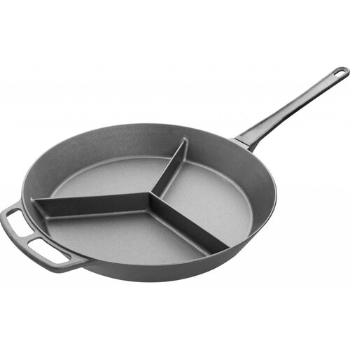 Bartscher Grande Poêle En 3 Parties - Fonte D'Acier - Manche Amovible - Ø800-120(h)mm