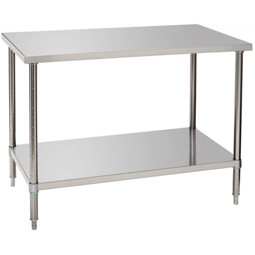 Bartscher Table de Travail Inox - Pieds à Verins - Max. 160kg - 1000x700x860-900(h)mm Bartscher Table de Travail Inox - Pieds à Verins - Max. 160kg - 1000x700x860-900(h)mm