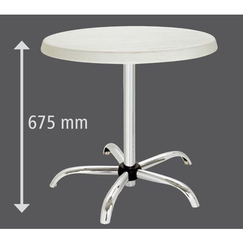 Bartscher Mange-Debout Pliable - Ø800mm - Hauteur de 675 à 1170mm AJUSTABLE