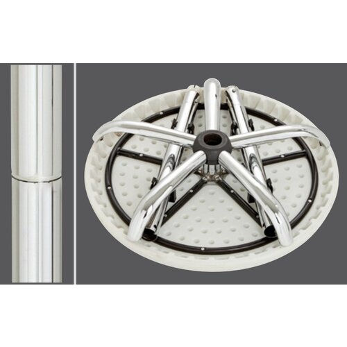 Bartscher Mange-Debout Pliable - Ø800mm - Hauteur de 675 à 1170mm AJUSTABLE