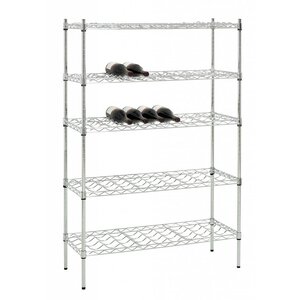 Bartscher Étagère 5 Niveaux - Chromé - 100-130 Bouteilles - 900x350x1390(h)mm Bartscher Étagère 5 Niveaux - Chromé - 100-130 Bouteilles - 900x350x1390(h)mm