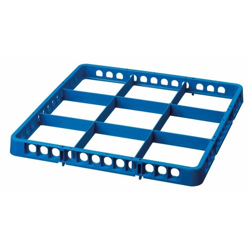 Bartscher Rehausseur de Casier De Lavage à 9 Cases - 500x500mm - Bleu