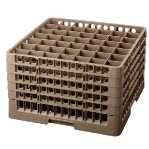 Bartscher Casier de Lavage à Verres | 49 Cases | Max. Ø62/285(h)mm | 50x50cm
