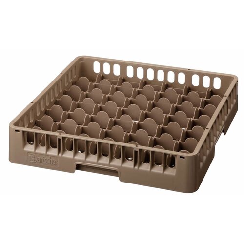 Bartscher Casier de Lavage à Verres | 49 Cases | Max. Ø62/266(h)mm | 50x50cm