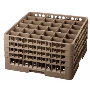 Bartscher Casier de Lavage à Verres |  36 Cases | Max. Ø73/306(h)mm | 50x50cm