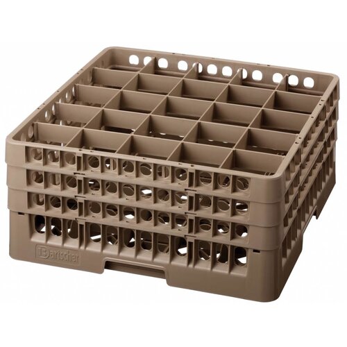 Bartscher Casier de Lavage à Verres | 25 Cases | Max. Ø89/285(h)mm |  | 50x50cm