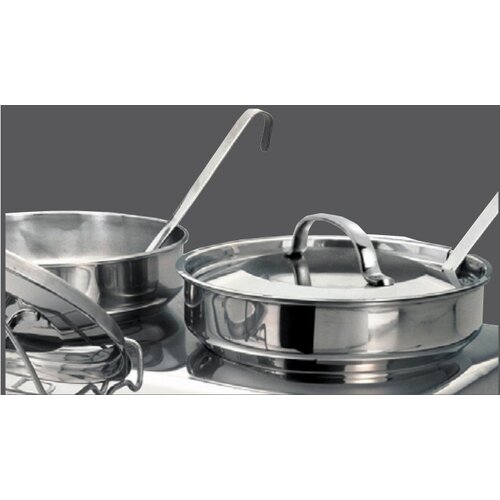 Bartscher Soupière Inox | 2x 4 Litres | Récipient Pour l'Eau Noire | 636x357x460(h)mm