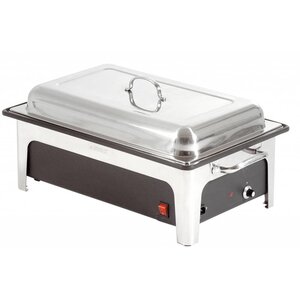 Bartscher Chafing Dish GN 1/1 Inox - Récipient Pour l'Eau Synthétique Noire - 2,2kW - 636x357x287(h)mm