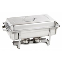 Chafing Dish GN 1/1 Inox | EXTRA PROFOND 100mm | 15 Litres!