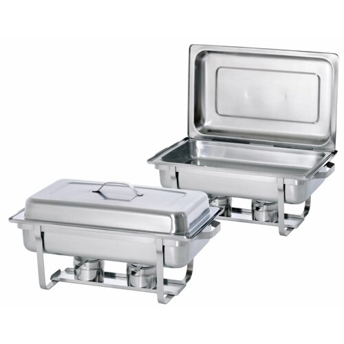 Bartscher Set de 2 Chafing Dish Inox - Empilable - 610x355x300(h)mm