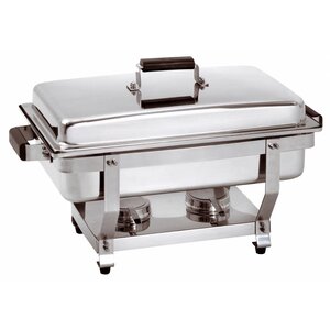 Bartscher Chafing Dish GN 1/1 Inox - Poignée Imitation Bois - 9 litres