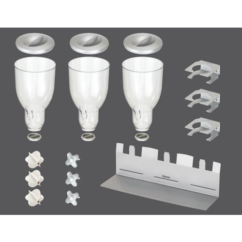 Bartscher Distributeur de Céréales Double | Plastique | 3x 3,5 Litres | 540x170x395(h)mm Bartscher Distributeur de Céréales Double | Plastique | 3x 3,5 Litres | 540x170x395(h)mm