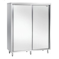 Armoire Haute Inox + 2 Portes Coulissantes - 1400x700x2000(h)mm