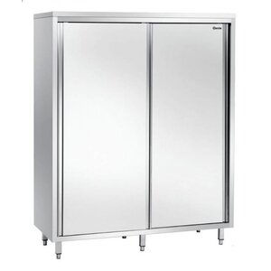Bartscher Armoire Haute Inox + 2 Portes Coulissantes - 1400x600x2000(h)mm
