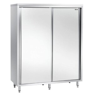 Bartscher Armoire Haute Inox + 2 Portes Coulissantes - 1200x600x2000(h)mm