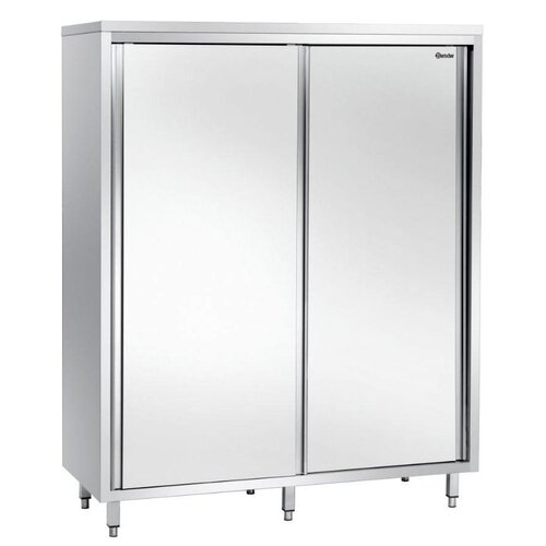 Bartscher Armoire Haute Inox + 2 Portes Coulissantes - 1200x600x2000(h)mm