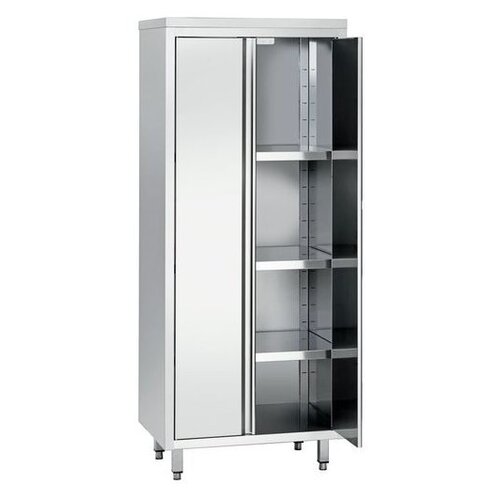 Bartscher Armoire Haute Inox + 3 Étagères - 800(l)x600(p)x2000(h)mm