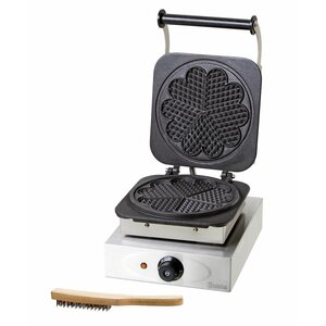 Bartscher Gaufrier | Plaques Forme de Coeur | 2,2kW | 285x360x230(h)mm