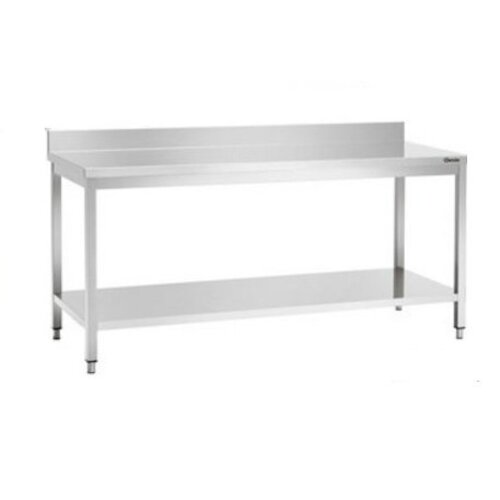 Bartscher Table De Travail Inox + Plateau Renforcé - Hauteur 850-900mm - 1400(L)x700(P)mm Bartscher Table De Travail Inox + Plateau Renforcé - Hauteur 850-900mm - 1400(L)x700(P)mm