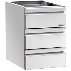 Bartscher Colonne Tiroirs 3x GN1/1 - 65mm De Profondeur