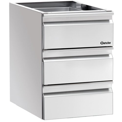 Bartscher Colonne Tiroirs 3x GN1/1 - 65mm De Profondeur Bartscher Colonne Tiroirs 3x GN1/1 - 65mm De Profondeur