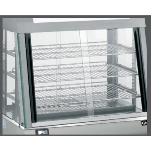 Bartscher Vitrine Chauffante Inox | 3 Grills | Portes Coulissantes | Éclairage LED | 660x437x655(h)mm Bartscher Vitrine Chauffante Inox | 3 Grills | Portes Coulissantes | Éclairage LED | 660x437x655(h)mm