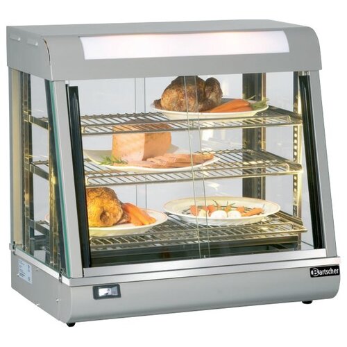 Bartscher Vitrine Chauffante Inox | 3 Grills | Portes Coulissantes | Éclairage LED | 660x437x655(h)mm Bartscher Vitrine Chauffante Inox | 3 Grills | Portes Coulissantes | Éclairage LED | 660x437x655(h)mm