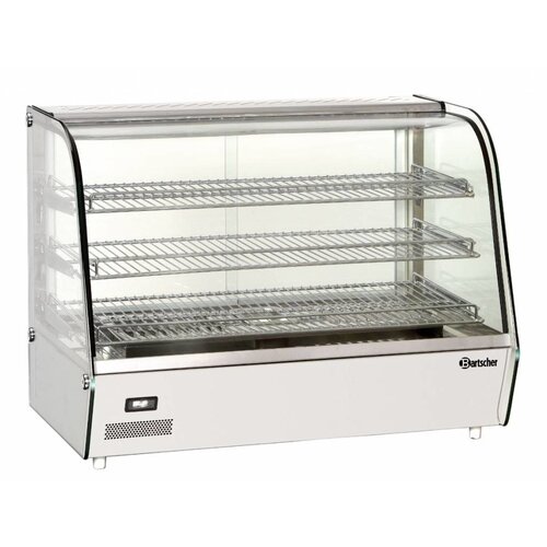 Bartscher Vitrine Chauffante Inox | 3 Grills | Portes Coulissantes | Éclairage LED | 860x570x670(h)mm